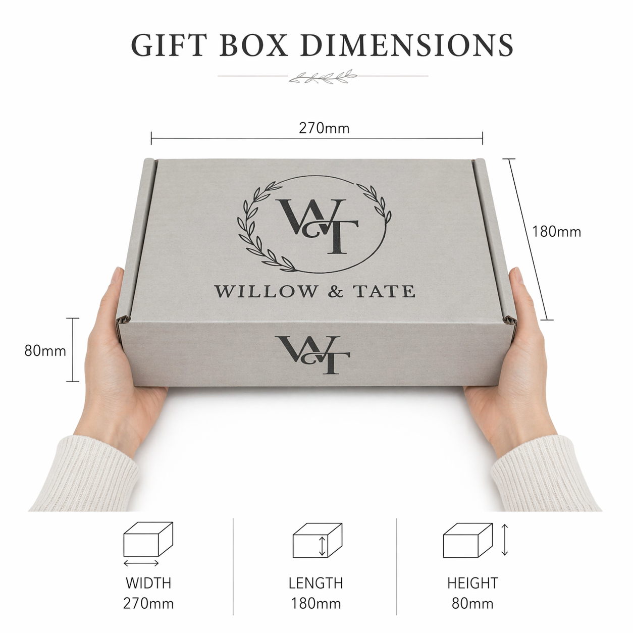 Willow & Tate Tea & Biscuits Gift Set | Traditional English Tea with Luxury Biscuits | Premium Gift Box for Birthdays, Thank You & Tea Lovers
