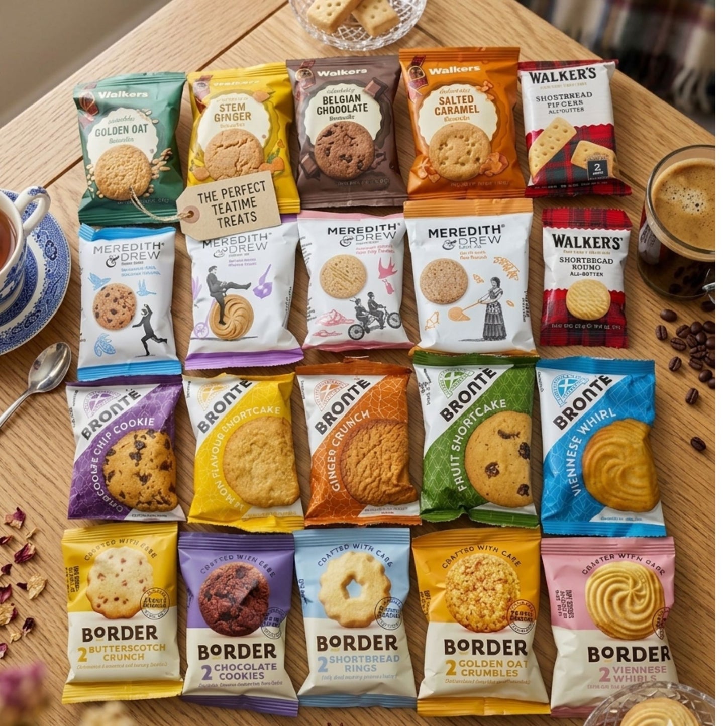 Willow & Tate Biscuit Gift Set | 20 Individually Wrapped Luxury Biscuits | Premium Gift Box for Birthdays, Thank You & Tea Lovers