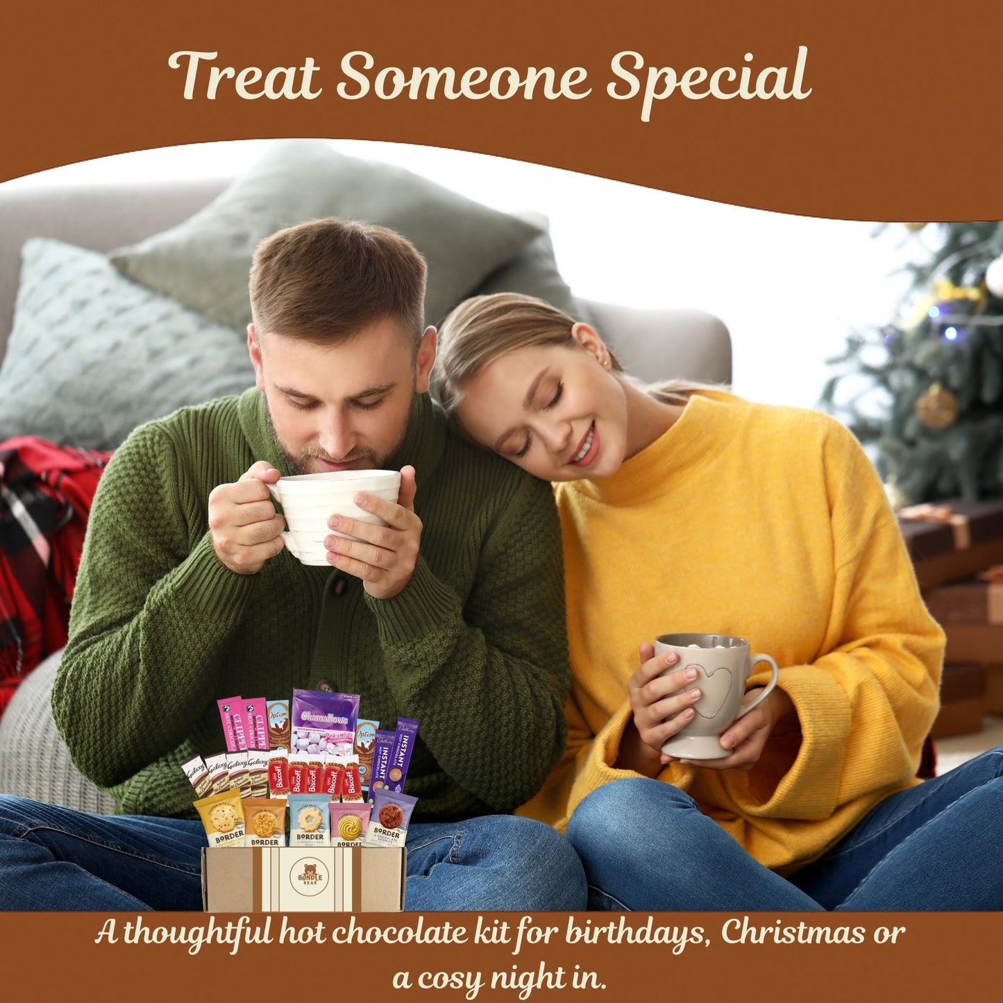 Hot Chocolate Gift Set – Luxury Hot Chocolate Selection with Biscuits & Marshmallows – Bundle Bear Hot Chocolate Kit – Perfect Christmas Hot Chocolate Gift Set for Winter Treats